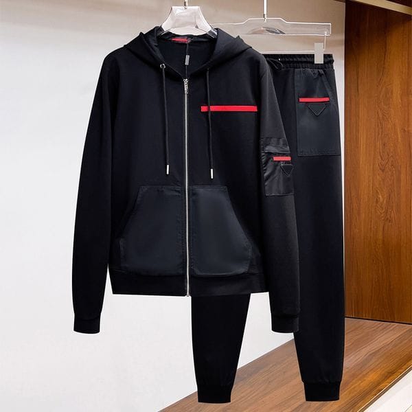 Color: P8 - Size: XL - Designer Tracksuits Luxury Hooded Suit Mens Womens Autumn Winter Sweatshirt Set Long Sleeves Casual Trousers Unisex Fashion Zipper Letter M-3XL