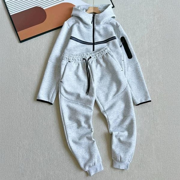 Color: Black sweatpants - Size: 2XL - Designer Men's and Women's Spring and Autumn New Paris Saint Germain Player Edition Sports and Leisure Set