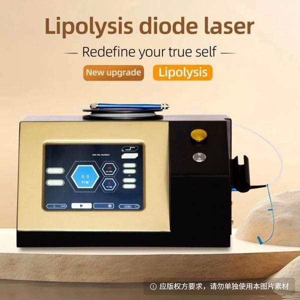 1470nm Diode Laser Fat Removal Body Sculpting Slimming Fat Loss Lipolysis 600um Fiber Cellulite Laser Liposuction Machine