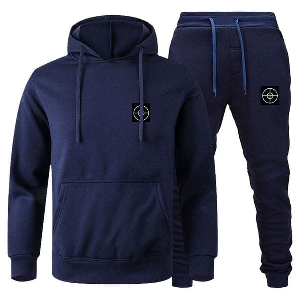 Color: Green - Size: S - Adult: yes - Men's Designer Brand Tracksuit 2 Piece Set Black Jogging Suit Men Fashion Clothing Streetwear Clothes Sweat Suits Running Clothes Plus Size S-3XL
