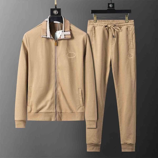 Color: Black - Size: 2XL - Men Sportswear Set Brand Mens Tracksuit Sporting Fitness Clothing Two Pieces Long Sleeve Jacket + Pants Casual Men's Track Suit Asian size sets M-XXXL #2026