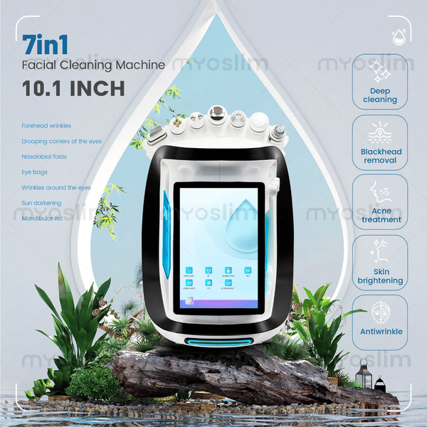 7 In 1 Hydra Dermabrasion Machine Oxygen Ice Blue Smart Jet Aqua Peeling Small Bubble Microdermabrasion Skin Care New Beauty