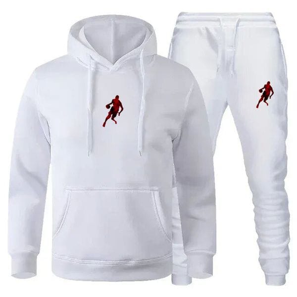 Color: Picture color-22 - Size: M - Men's Tracksuits 2025 Autumn/Winter Jogging Fitness Sportswear Set: Fashionable Long-sleeved Sweatshirt Casual Pants 2-piece Set