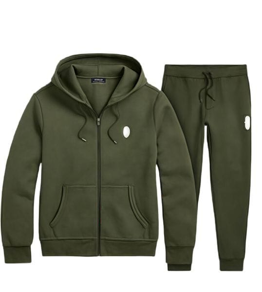 Color: Orange - Size: S - Tracksuits Sportswear Set Winter Pony Embroidery Tracksuit Polo Hoodies Cardigan Zipper Jacket Pony Hoody Pants 2-Piece Sets 97A