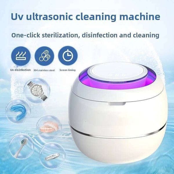 Life Appliances Upgraded Ultrasonic 42Khz Cleaner For Mouth Guards Braces Jewelry Watch Toys 2 Modes Retainer Cleaning