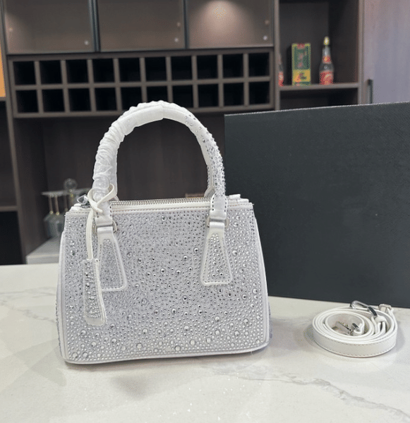 Color: Green - Designer Full Crystal Rhinestone Hobo Bag Shoulder Bag Luxury Crescent Moon Saddle Bag Shoulder Bag Classic PU Leather Handbag Evening Clutch for Women