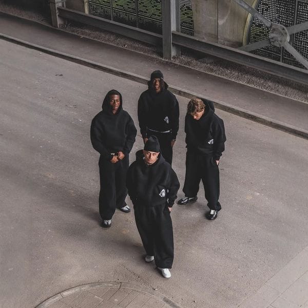 Color: Purple - Size: L - Men's tracksuit Hiphop Hoodies Harajuku Oversized casual sweatpants Streetwear Sweatshirts Gothic Pants Tops clothes