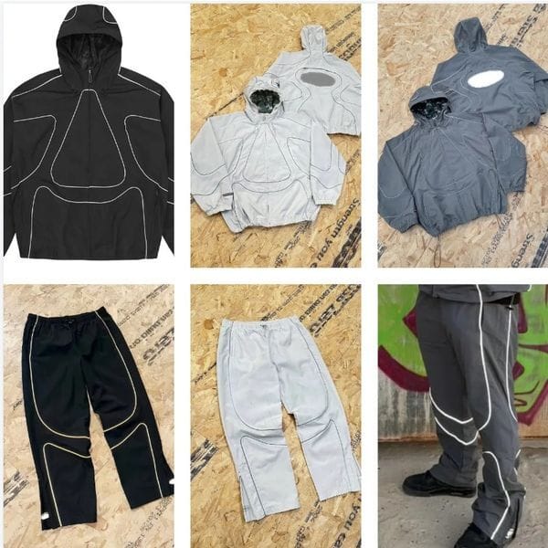 Color: C2 - Size: XL - Designer Men Tracksuits men tracksuits Sports Tech Fleece Men's Jacket outerwear loose windbreaker Tech Fleece waterproof heavy craftsmanship reflective trendy