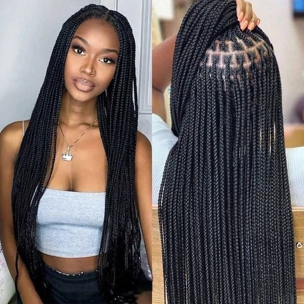 Color: HD Transparent Lace Wig - 360 Full Lace Wig Human Hair Pre Plucked Hd Lace Wig 13x6 Human Hair 250 Density Glueless13x4 Box Braids Hair Wigs For Women