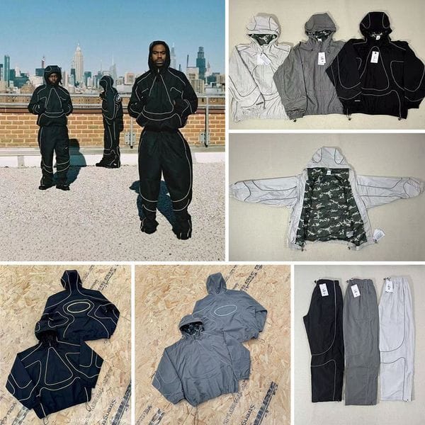 Color: P3 - Size: 2XL - Men's Designer Tracksuits Hoodie Hip Hop Winter Sweatshirts Loose Pullovers Loose Windbreaker With Waterproofing Technology And Reflective Strips