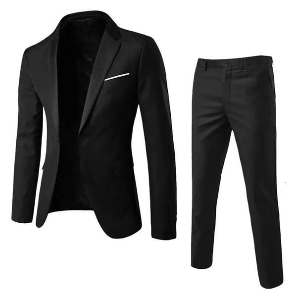 Men's Slim-Fit Blazer Set