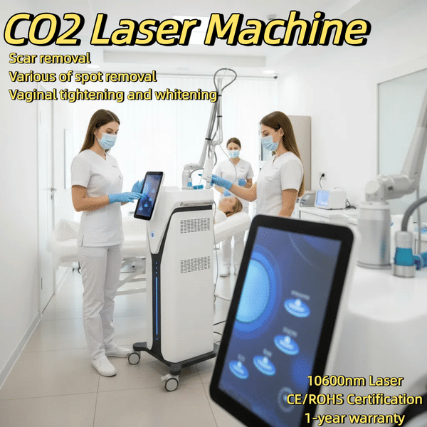 CO2 Fractional Laser 10600nm Acne Treatment Whitening Wrinkle Removal Vaginal Tighten Skin Care Rejuvenation Painless Scar Remove Skin Tightening Device CE/ROHS