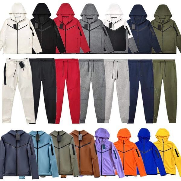 Color: Color 4 - Size: L - Woman Niki Tech Fleece Pant Tracksuit Men Jogger Trousers Designer Mens Jacket Hoodie Sports Wind Breaker Multicolor 168002