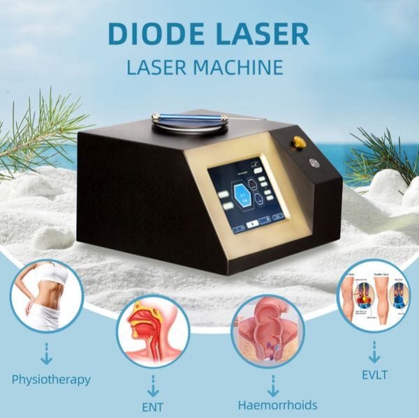 5 in 1 980nm Diode Laser Vascular Removal Professional Machine Remove Spider Veins 980 Blood Vessels Removal Nail Fungus