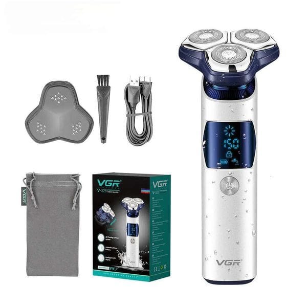 Shaver Electric Razor Waterproof Beard Trimmer Professional Hine Digital Display Razors For Shaving Men V-328