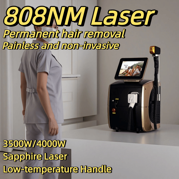 Professional 808nm Diode Lasers Pain-Free Permanent Hair Removal Alexandrit Permanent Painless Physical Underarm Body Care Depilation Equipment 755/808/1064NM