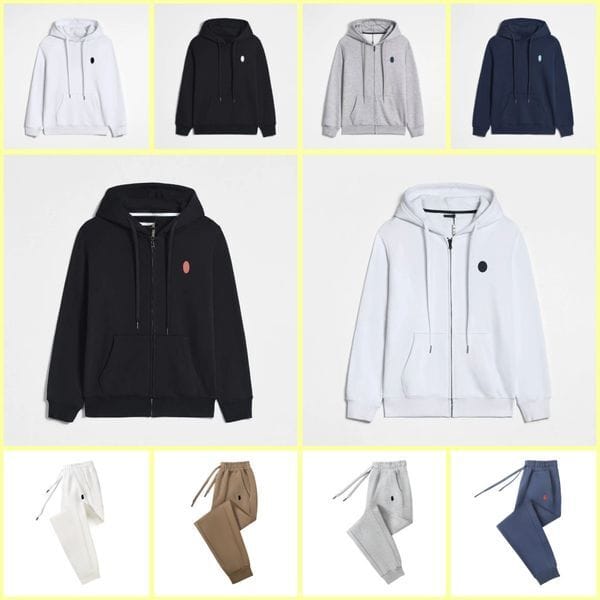 Color: A10 - Size: XL - Men's Tracksuits Designer Hoodie Zipper Clothing Women's Cardigan Autumn And Winter Sports Pants Print Casual Hooded