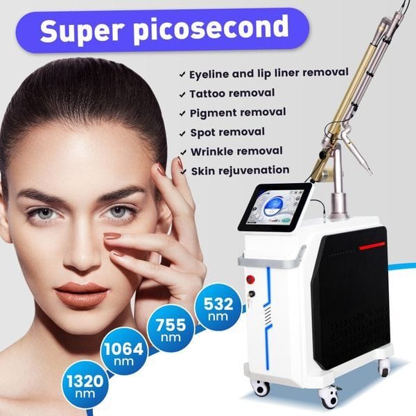 Pico Machine Picosecond 532nm 755nm 1064nm Tattoo Removal Skin Whitening Remove Freckle Removal Beauty Equipment