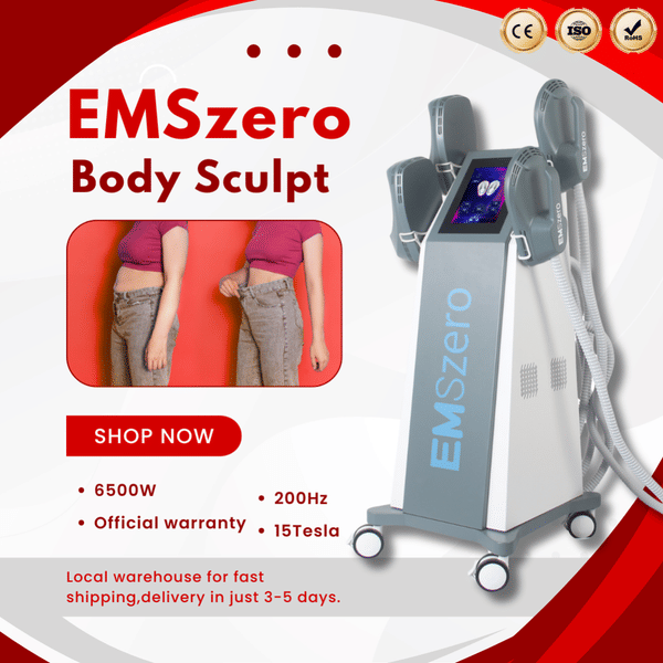 EMSzero RF 6500W Electrical Muscle Stimulation Machine Full Body Sculpting Fat Loss and Firming Results