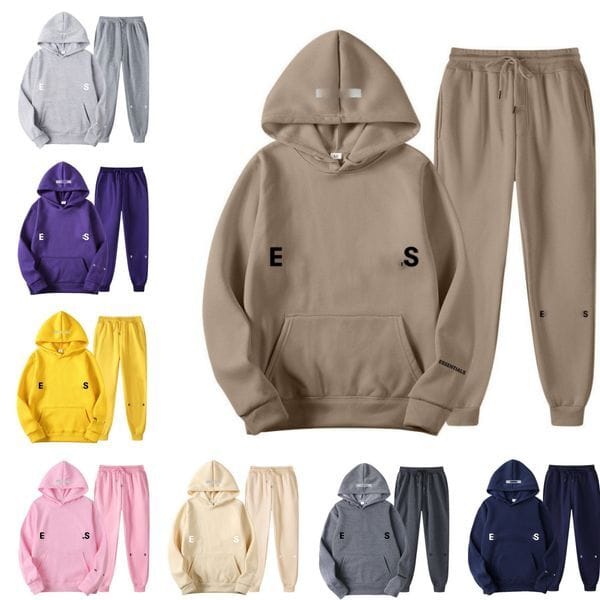Color: A9 - Size: L - Men Tracksuit Letter Print Hoodie Casual Pullover Skateboard Pull Jogger Pants Set Loose Jumper Hip Hop Sports Hoodie Tracksuit