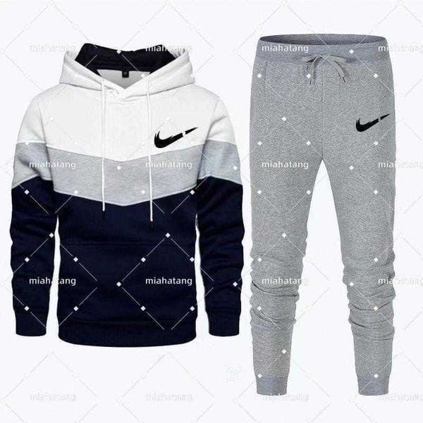 Color: White - Size: L - hoodie tech fleece new winter Designer Tracksuit Men Luxury Sweat Suits Autumn jacke Mens Jogger Sportswear Jacket Pants Sweatshirt Sporting WOMEN Suit Hip Hop Set1