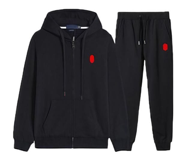 Color: 23# - Size: S - Mens Tracksuits Sportswear Set Winter pony Embroidery warm women polo hoodies Designer cardigan Zipper Jacket hoody with pants 2-piece sets