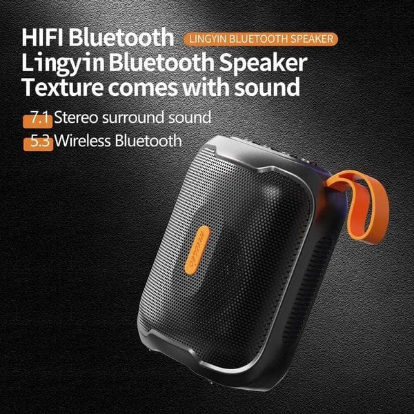 Cross-Border HIFI Sound Quality Wireless 5.3 Long Battery Life Anti-Magnetic Call No Delay Stereo Outdoor Portable Speaker High-Quality