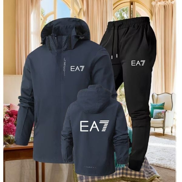 Color: Black - Size: 2XL - Adult: yes - Men's sportswear, men's designer sportswear set, letter-printed high street loose women's sportswear and sportswear pants set, casual sportswear pants, jogger's clothing