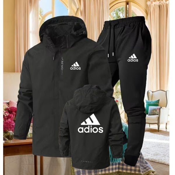 Color: Black - Size: M - Adult: yes - Mens Tracksuits Mens Designer Tracksuits Suit Letters Jacket Print High Street Loose Woman Sweatsuit and Sweatpants Sets Casual Sports Pants Jogger Clothing 166