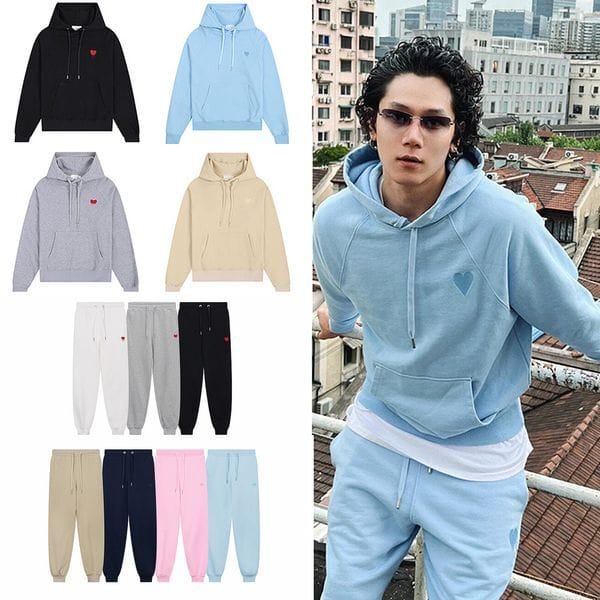 Color: A38 - Size: M - Designer Men's Tracksuit Embroidery Pattern Cotton Hoodie Sweatpants Womens Zip up Hoodie Casual Sports Sweatshirt Joggers Set Men