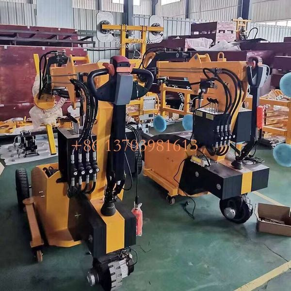 Mini Electric Robot Full Automatic Vacuum Glass Lifter 360 Degree Suction Cup Lifter for Car Truck Installing