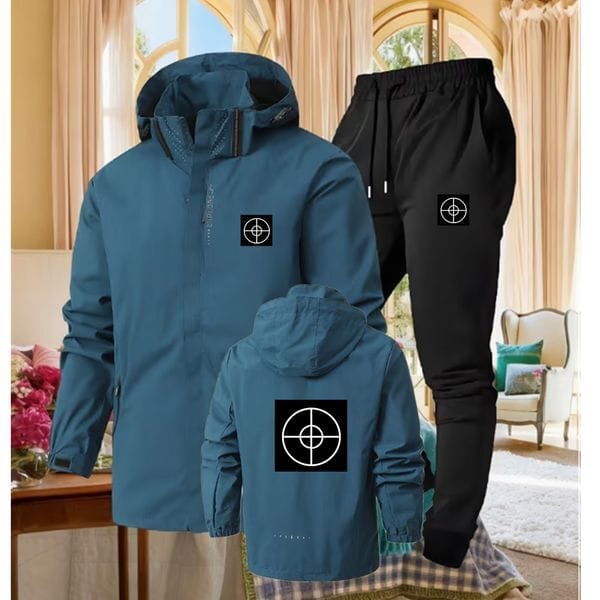 Color: Dark Grey - Size: 2XL - Adult: yes - Mens Tracksuits Sweatshirts Suits Men Tracksuit Track Sweat Suit Coats Womens Jackets Pants Sweatshirt Sportswear