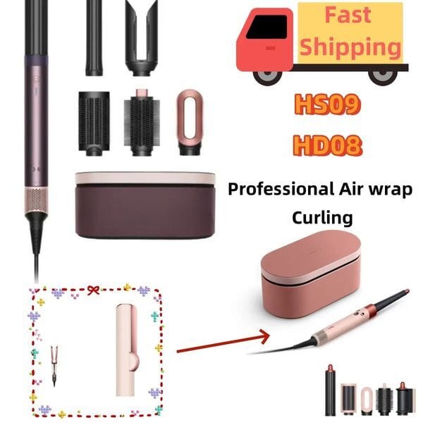 Color: Standard - Newest HS09 HS08 High-Powered Blow Drier Professional Ionic Electric Curling Iron with Hair Dryer Combo Salon Grade HD15 HS01 HS05 Hair Dryer