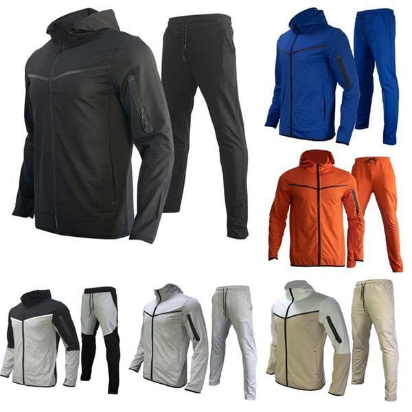 Color: #4 - Size: M - Men Tracksuit Designer sweatsuit Thin Tech womens mens track suit 3XL Spring Autumn joggers jacket Two Piece Set Sports Long Sleeve clothes