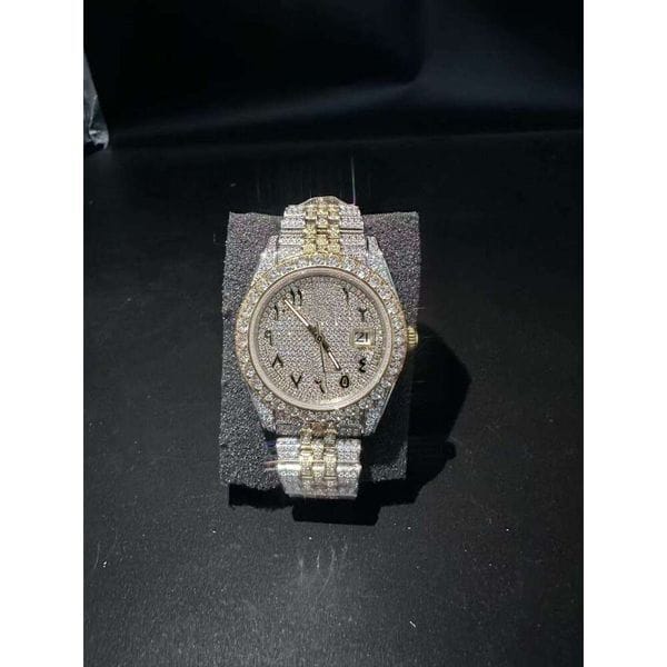 Color: Mint Green - customizationVVS Top Quality Automatic Mechanical Women Designer Men Moissanite Pass test Watches Iced Out Vvs Dia Watch Delivery to your doorstep