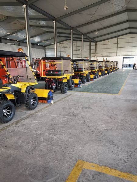 YG Premium Snowplow with Integrated LED Safety Lights | Built for Demanding Night Operations in Denmark