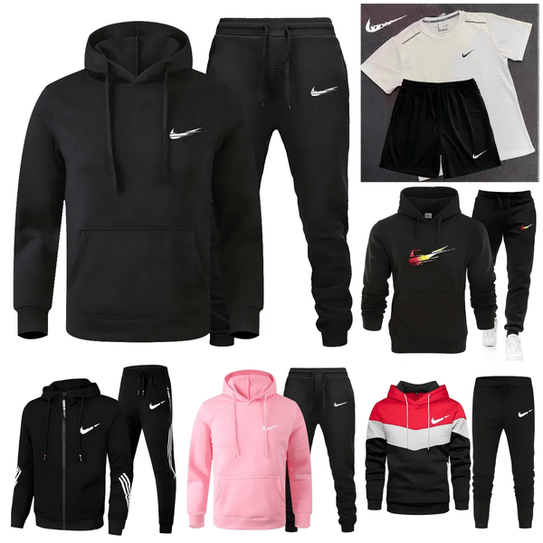 Color: Color 69 - Size: 2XL - Niketracksuit new Men's tech fleece hoodie set women's sports suit basketball suit autumn clothing set sports pants hooded sweatshirt running basketball sportswear