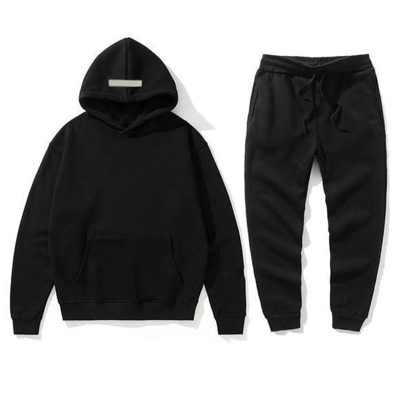 Color: 3-with black letter - Size: S - essintals High Street Mens Designer Printed Tracksuits Fashion Hoodies Suit Couple Hooded Sweaters Pants Sets Plus Size