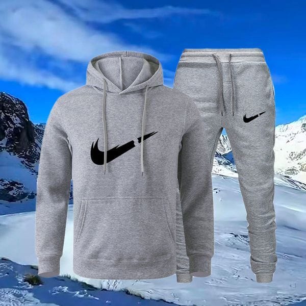 Color: Black - Size: 2XL - Adult: yes - Men's Hoodie with Matching Tracksuit - Tech Jacket & Pants Set for Workout
