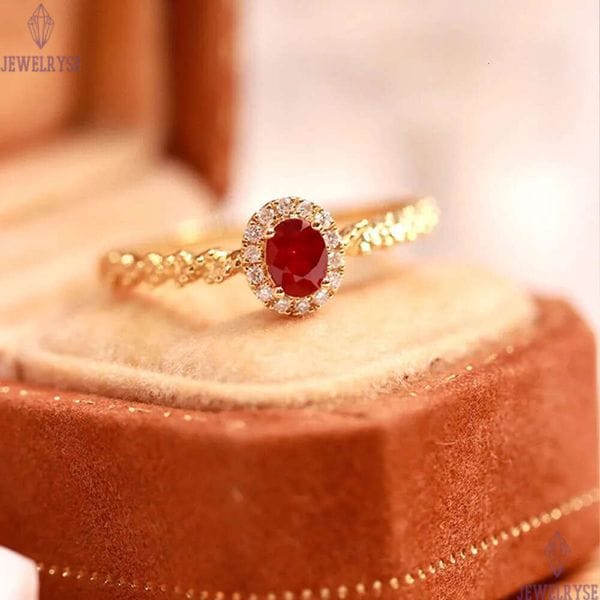 S925 sterling silver retro vintage oval designer ring for women girls 18k gold shine cz zircon red crystal stone charms elegant wedding engagement rings jewelry