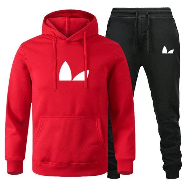 Color: Khaki - Size: S - Adult: yes - hoodie pullover Mens Tracksuits sportswear long sleeved high-quality running two-piece set men's winter sports suit warm sports