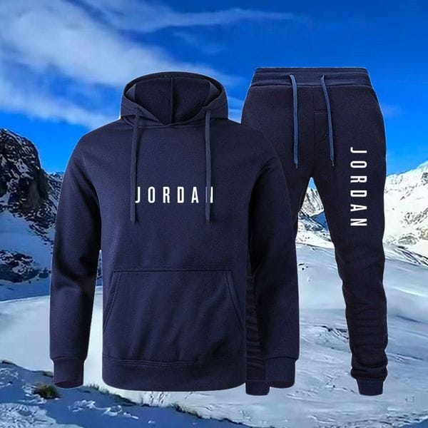 Color: Green - Size: M - Adult: yes - Men's Designer Brand Basketball Track Suits - Solid Color Hoodies & Sweatpants Set