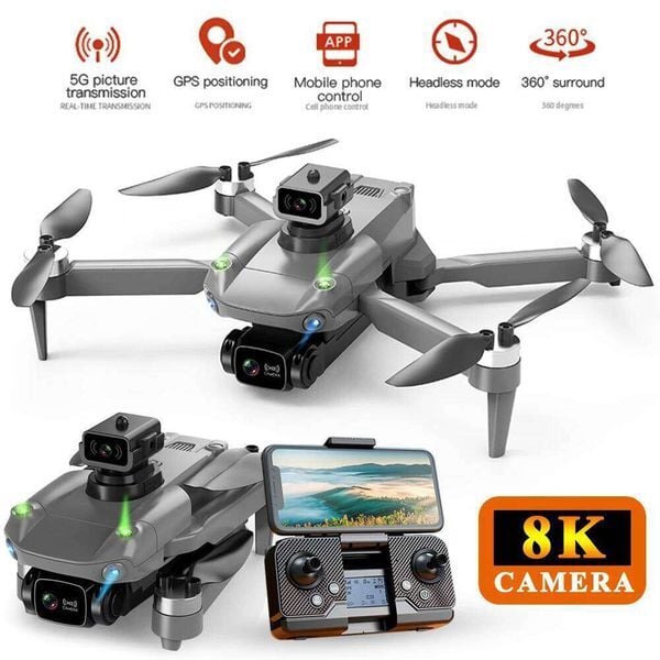 Professional RC 8K Optical Flow Drone With HD Camera Foldable Brushless Dron Helicopter WIFI Aerial Photography Toy