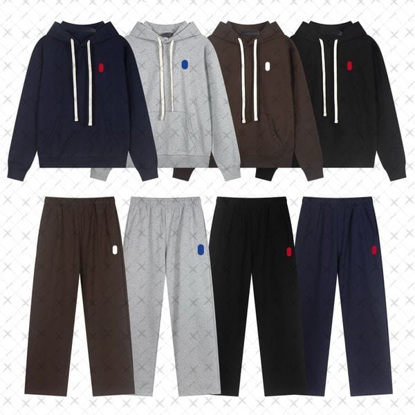 Color: N18-gray hoodie - Size: XL - Mens designer tracksuit sweatpants mens set joggers men horse tracksuit designer sweatsuit pullover hooded