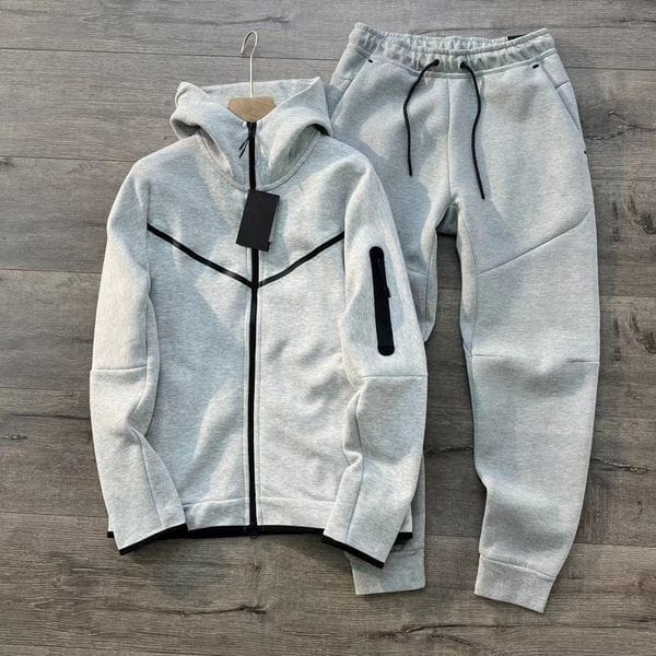 Color: Suit - 1 - Size: 2XL - niketechfleece tracksuit disigner hoodie niki tech fleece set sweatshirts Mens sports jogging suits running quick dry sportswear sweatpants Asian size M-2XL