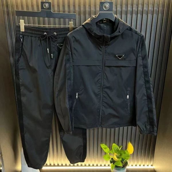 Color: Set 1# - Size: 4XL - Men's Tracksuits 26ss Wholesale Jacket Man Moto Coat Outside Driving Suit Style Fashion Quantity Waterproof Plus Size Men Size M-4XL