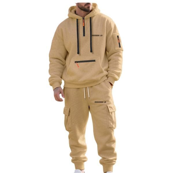Color: Black - Size: XL - Adult: yes - mens tracksuits zipper jackets hoodie with Matching sport pants two piece set designer tracksuit sets running leisure sports suit