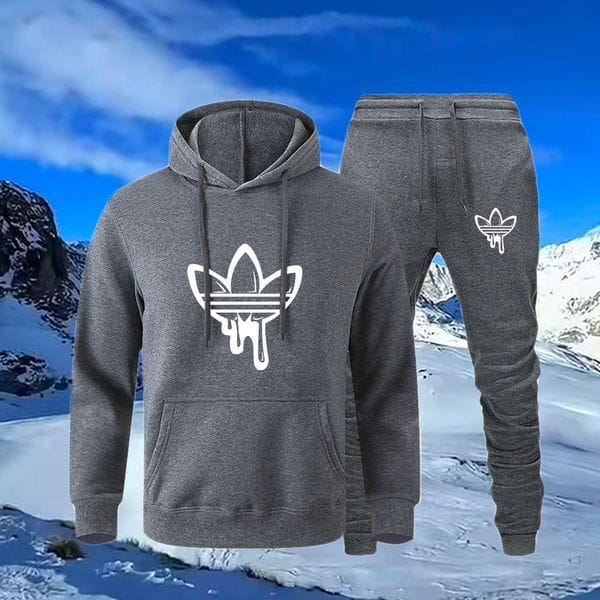 Color: Blue - Size: 2XL - Adult: yes - Designer New Fall Men Sets Pants Clothing Brand Print Fashion Hoodies Clothes Trousers Sportswear Sweatpants Tracksuits H1208