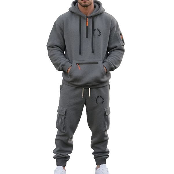 Color: Gray - Size: 3XL - Adult: yes - Nocta Tracksuit Sports Mens Zip Hoodie Puffer Pants Set Two Piece Woman Sweater Hooded Techfleece Trousers Track Bottoms Running Joggers