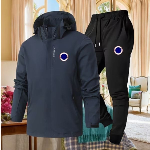 Color: Dark Grey - Size: 2XL - Adult: yes - Men Tracksuit Designer sweatsuit womens mens track suit for Spring Autumn Thin Tech Fleece joggers jacket Two Piece Set Sports Long Sleeve clothes US Size M-3XL